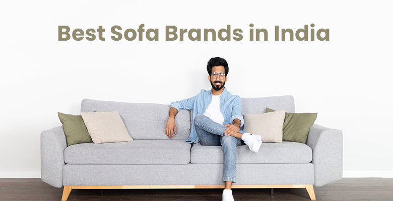 A man sitting on a sofa representing best sofa brands in India
