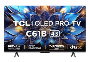 TCL 4K Ultra HD Smart QLED Google TV 43C61B