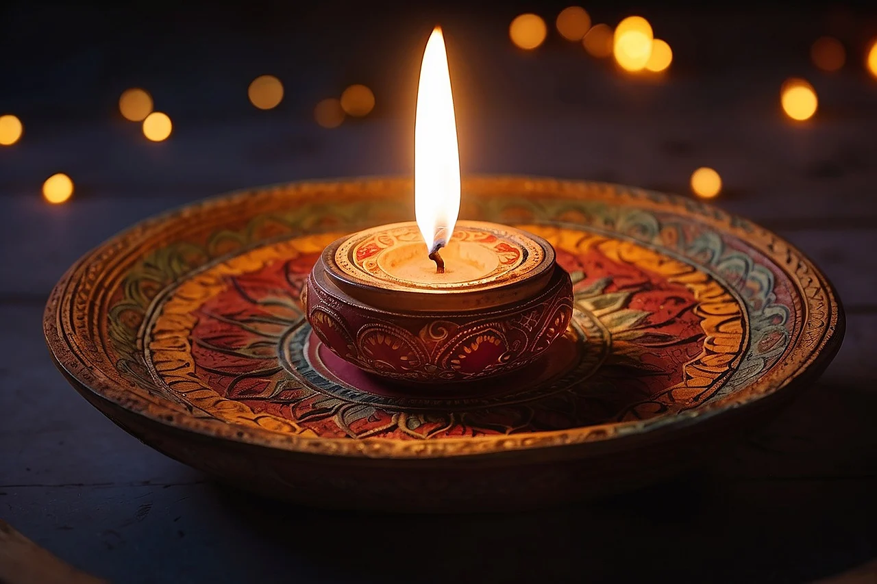 Use traditional earthen diyas 