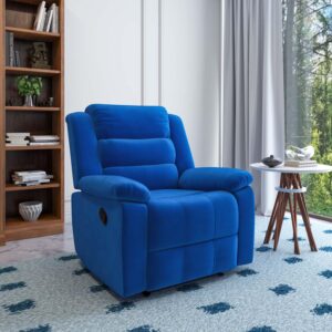 Nilkamal Sierra Velvet Fabric Manual Recliner