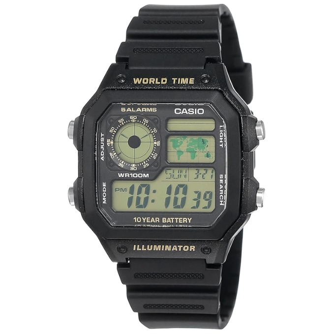 Casio Youth Series Digital Black Dial Men's Watch