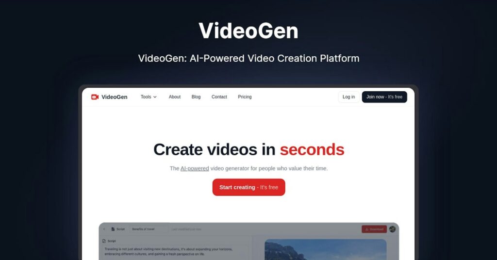 What is VideoGen?